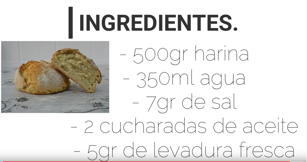 Pan Casero, muy fácil y con pocos Ingredientes